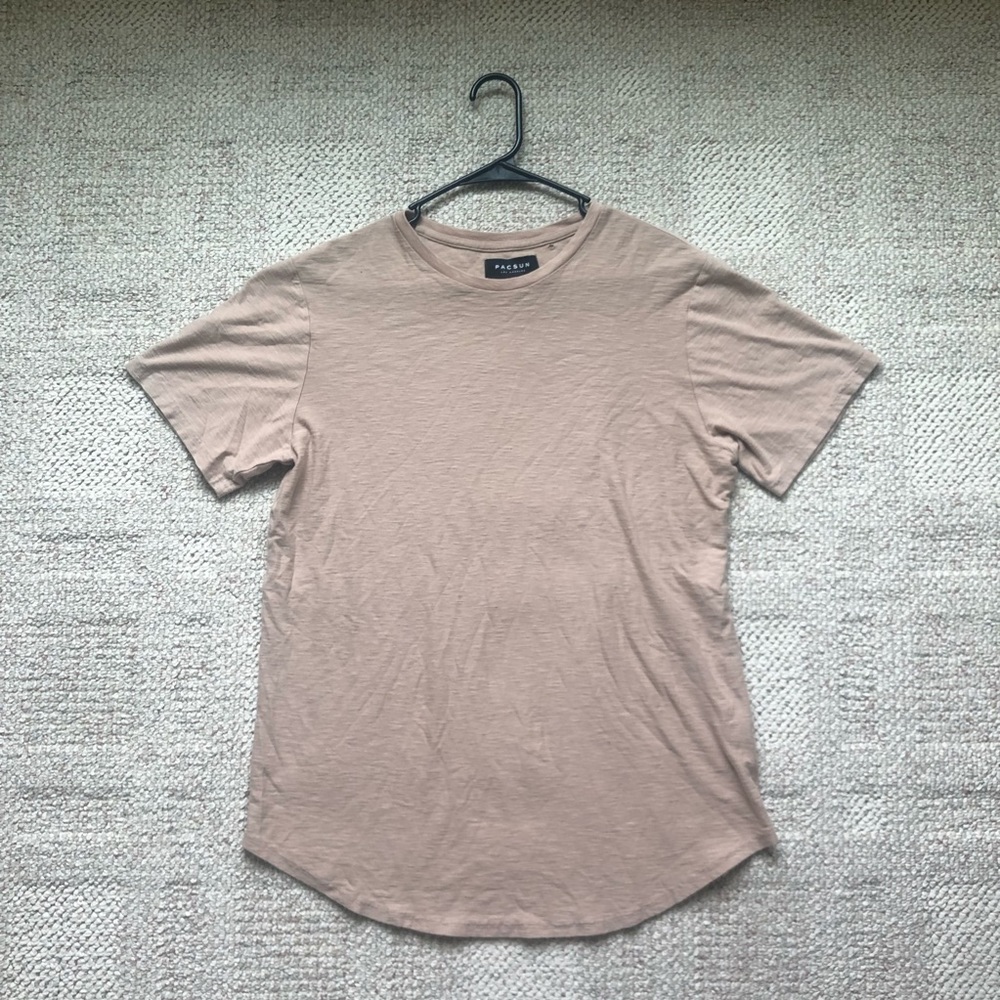 Pacsun Scallop Khaki Tee-Shirt